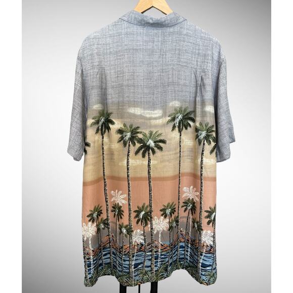 Batik Bay Men's Tropical Print Short Sleeve Button Up. LT, Large Tall, Soft - Picture 2 of 4
